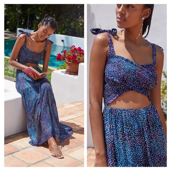 NWT Anthropologie Tiare Hawaii Waverly Midi Dress - Picture 2 of 4